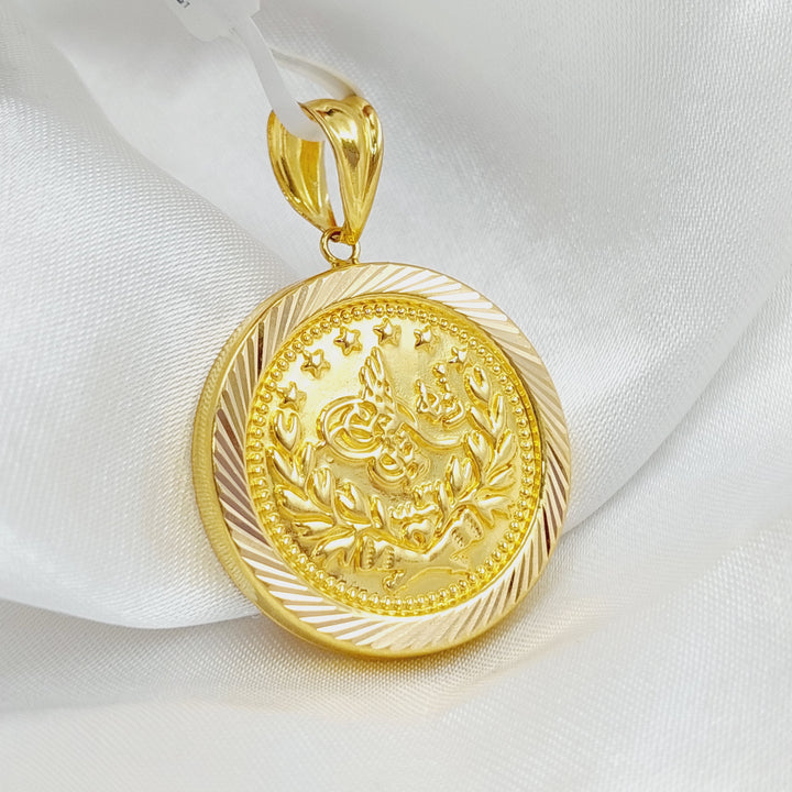 21K Gold Rashadi Pendant by Saeed Jewelry - Image 3