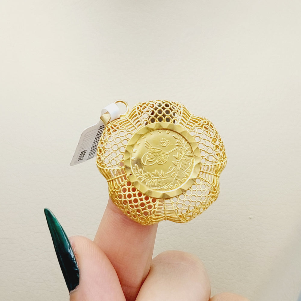 21K Gold Rashadi Pendant by Saeed Jewelry - Image 2