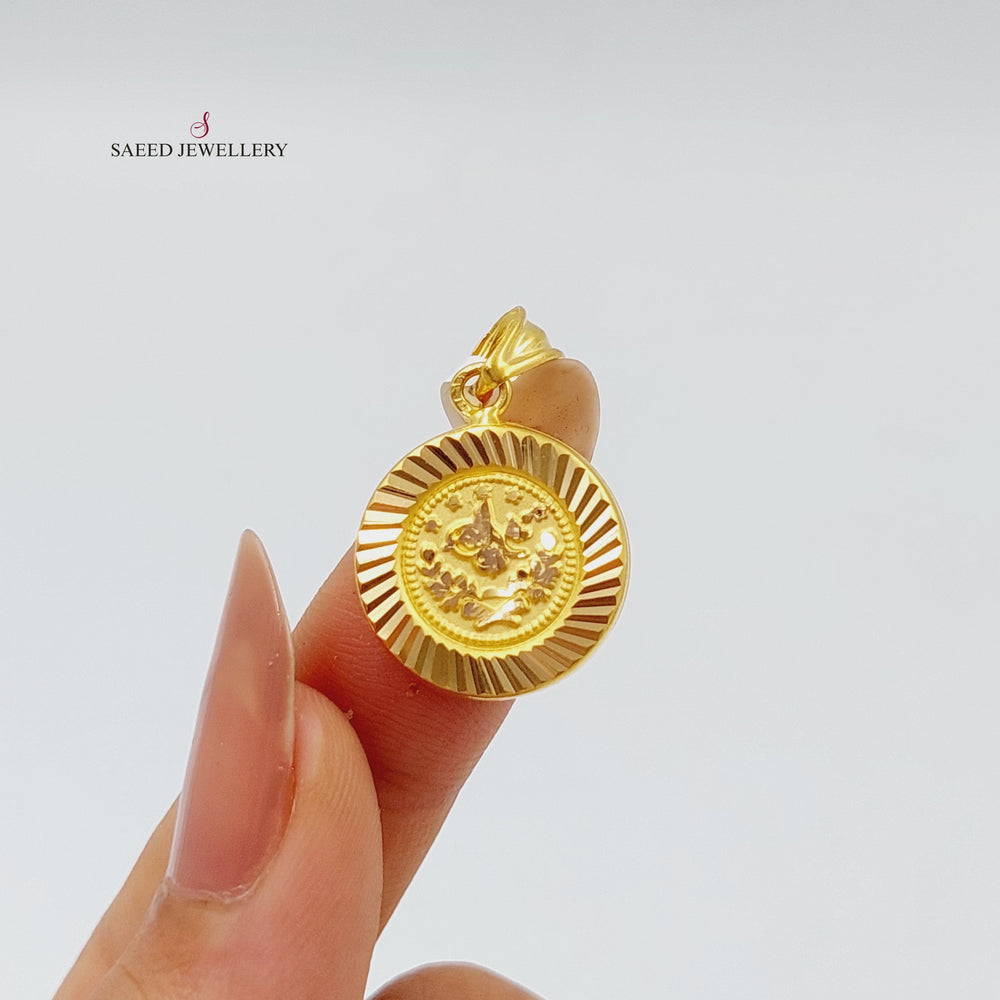 21K Gold Rashadi Pendant by Saeed Jewelry - Image 2