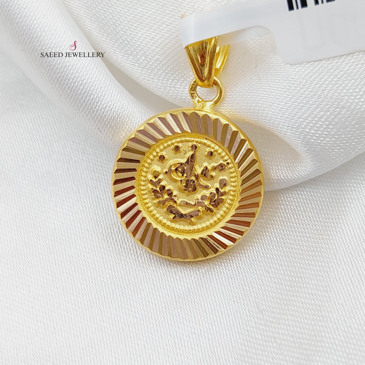 21K Gold Rashadi Pendant by Saeed Jewelry - Image 5