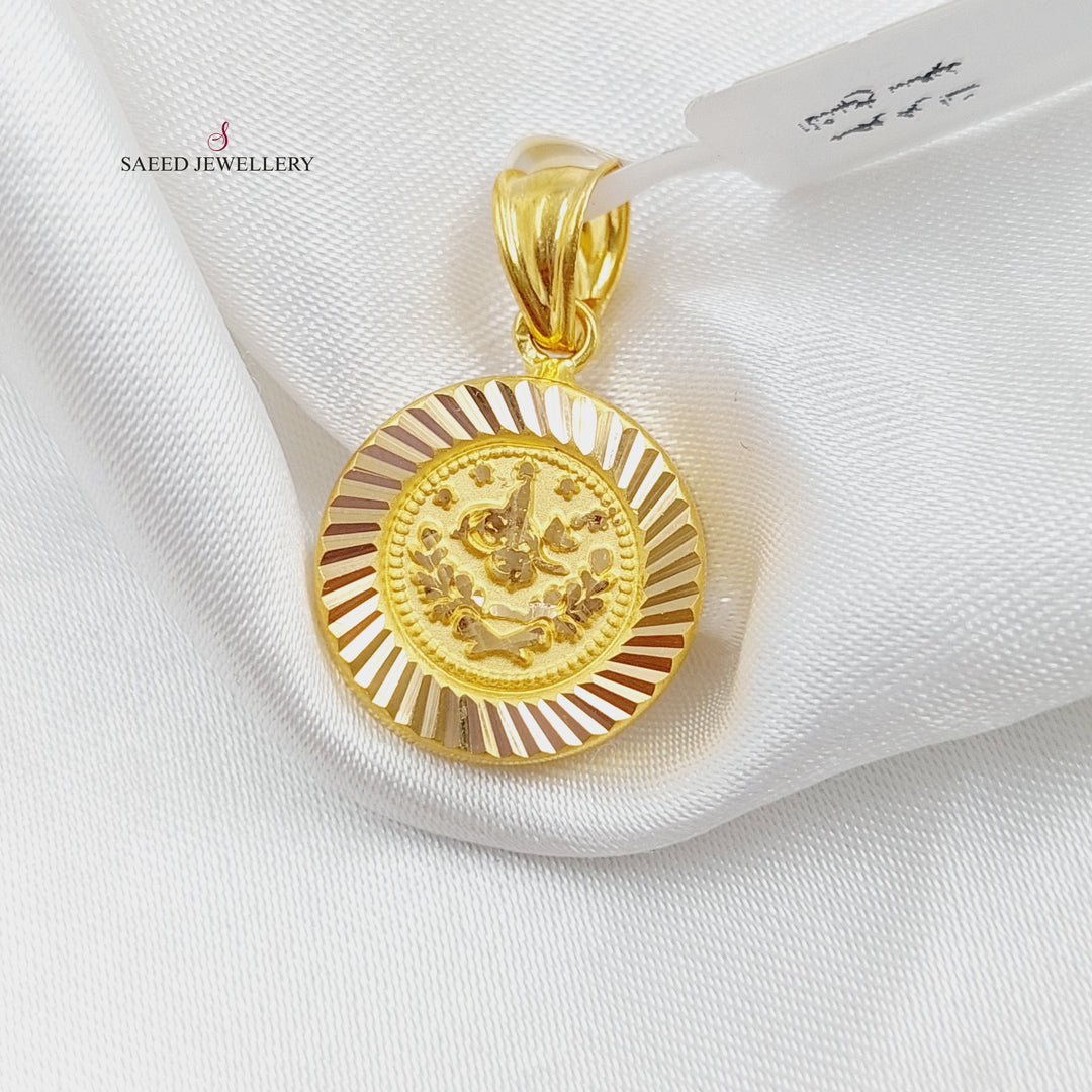 21K Gold Rashadi Pendant by Saeed Jewelry - Image 1