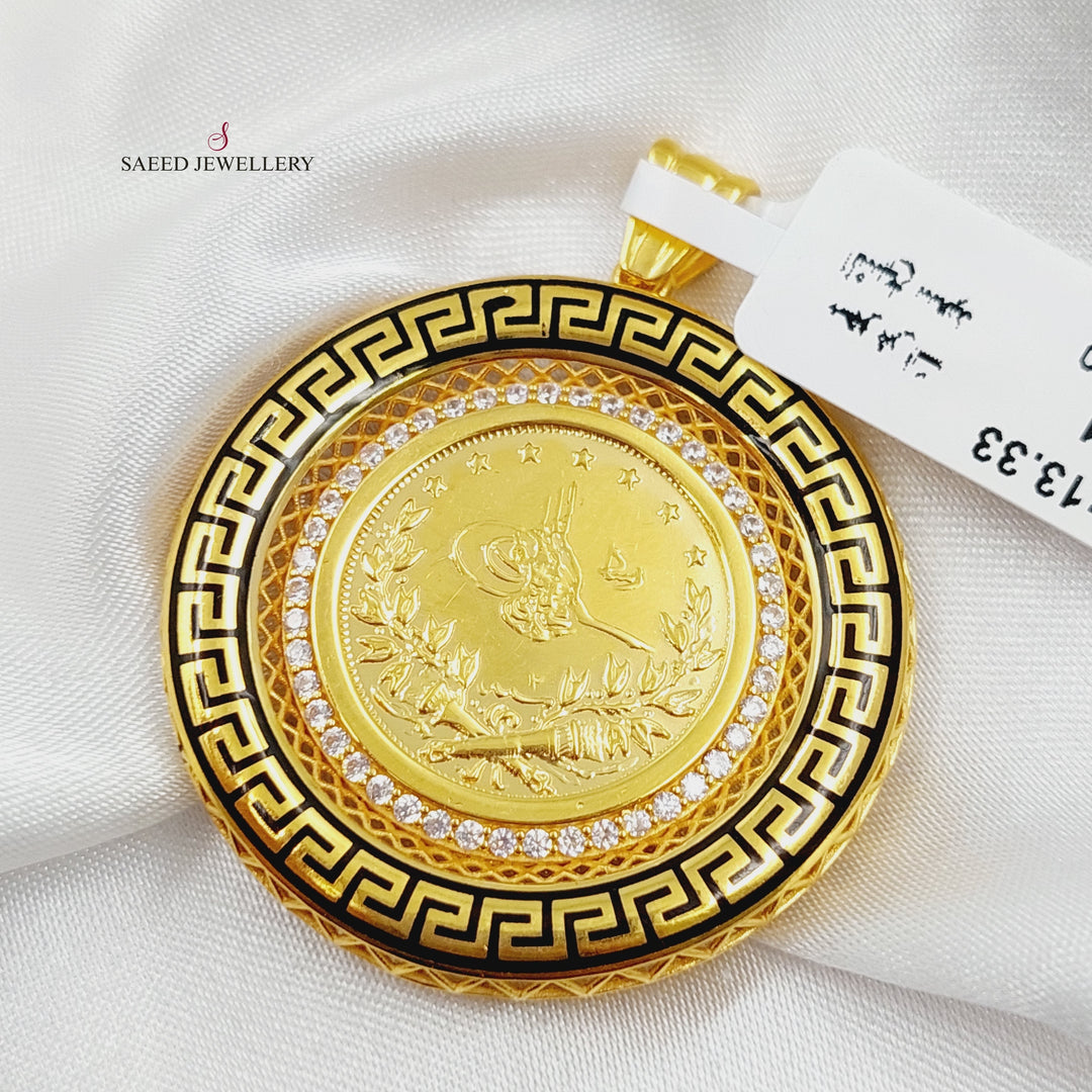 21K Gold Rashadi Pendant by Saeed Jewelry - Image 6