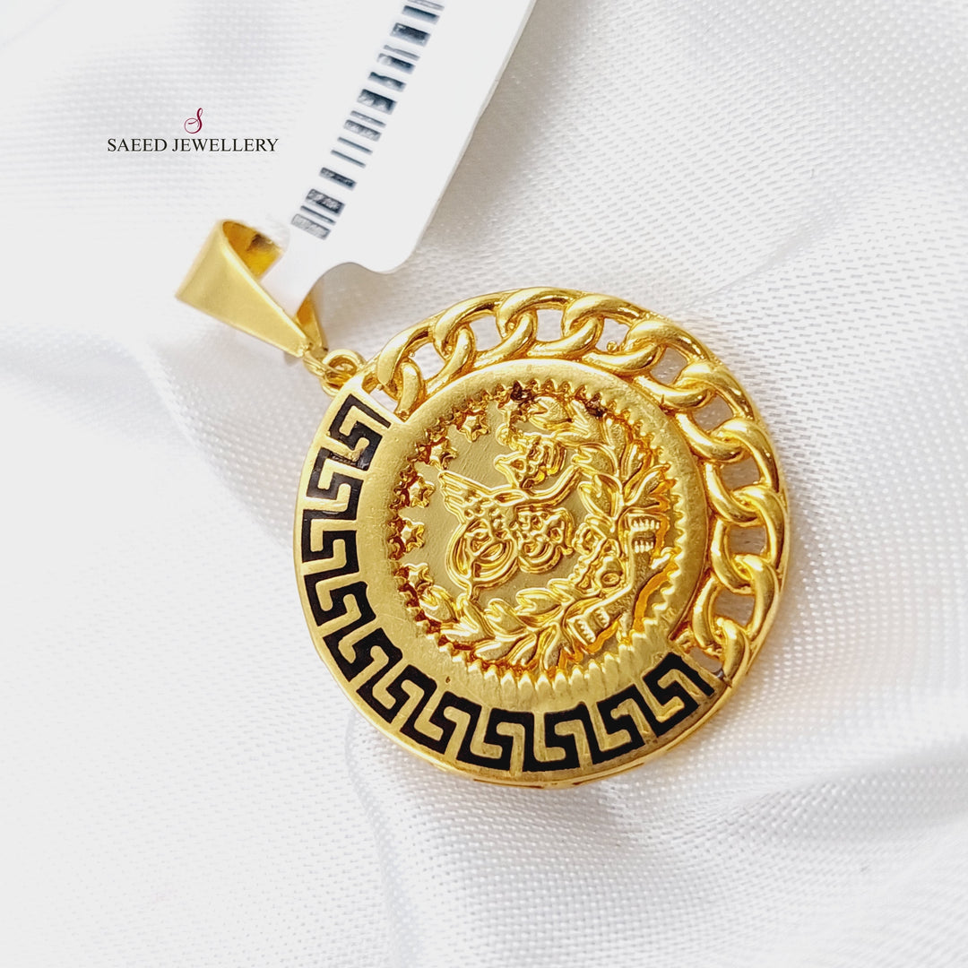 21K Gold Rashadi Pendant by Saeed Jewelry - Image 3