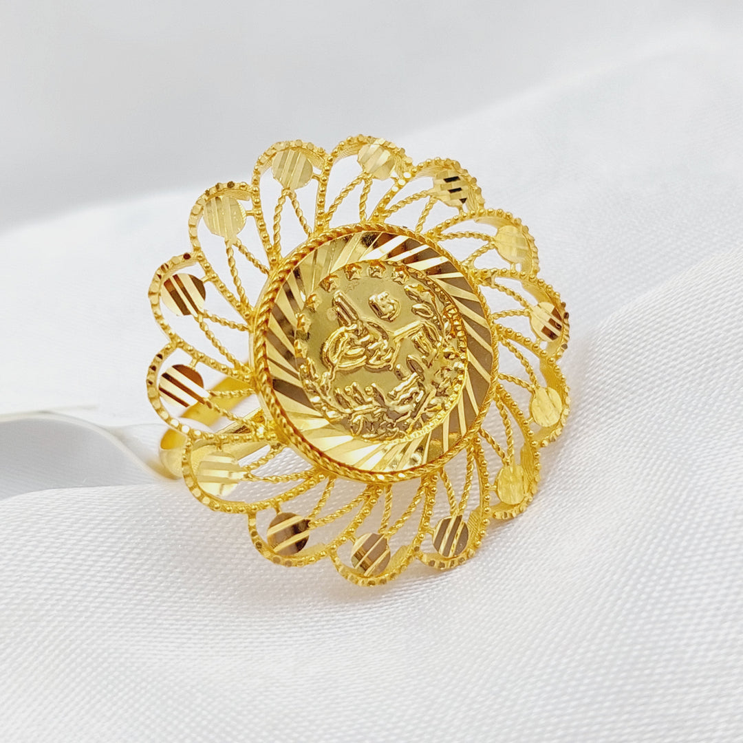 21K Gold Rashadi Ring by Saeed Jewelry - Image 4