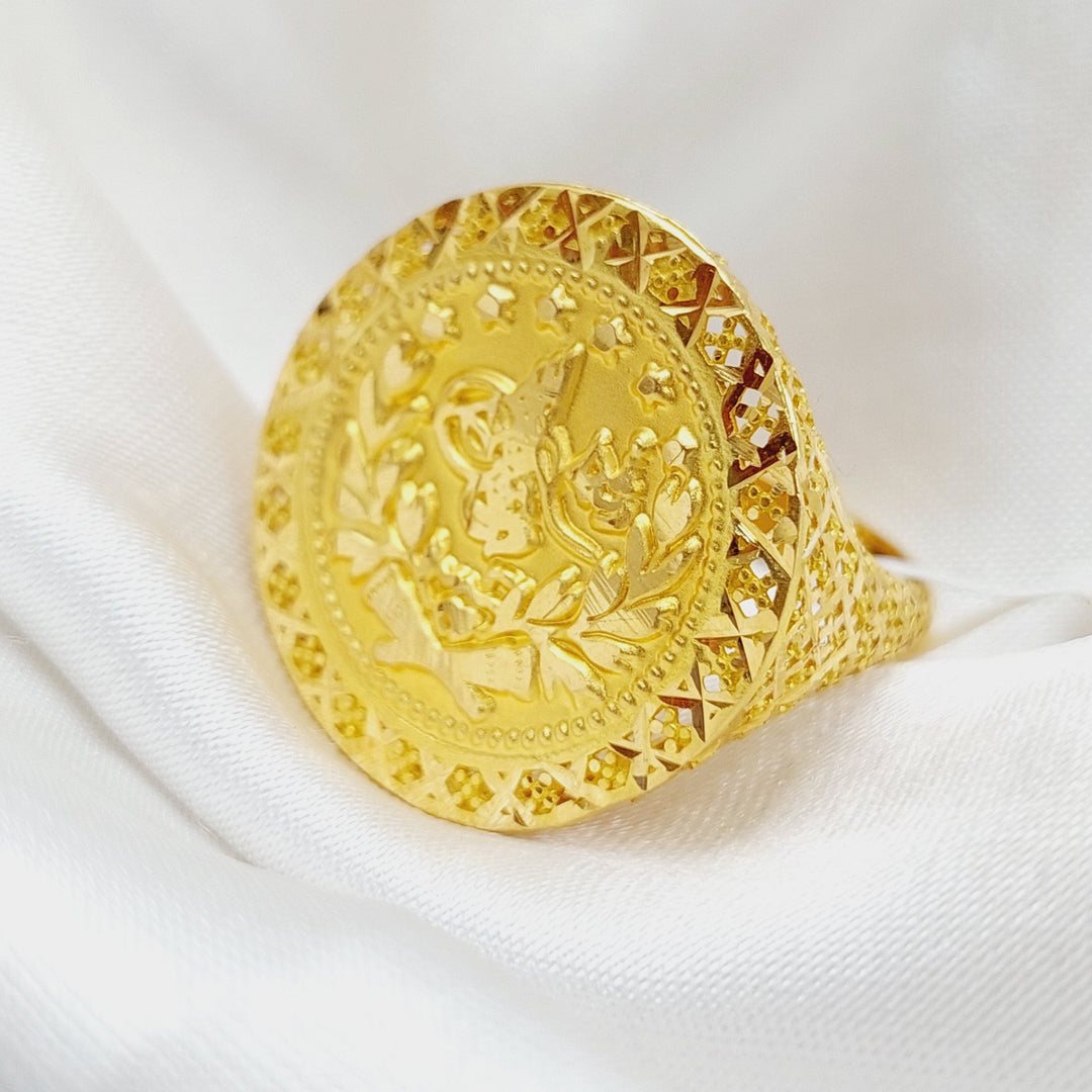 21K Gold Rashadi Ring by Saeed Jewelry - Image 3