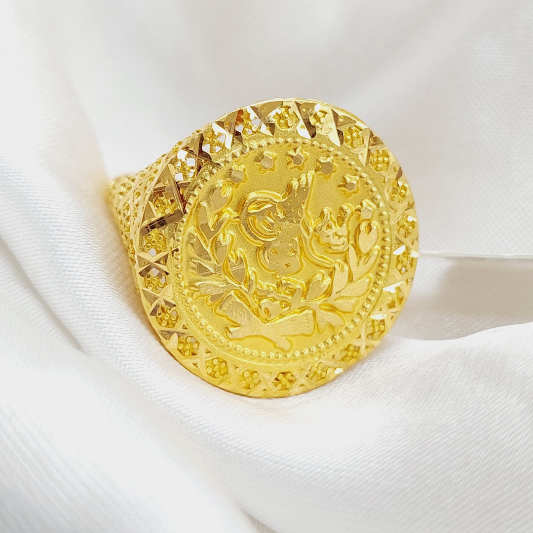 21K Gold Rashadi Ring by Saeed Jewelry - Image 4