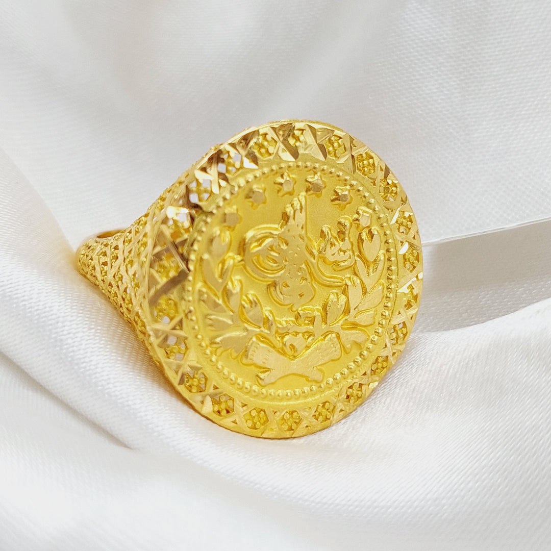 21K Gold Rashadi Ring by Saeed Jewelry - Image 1