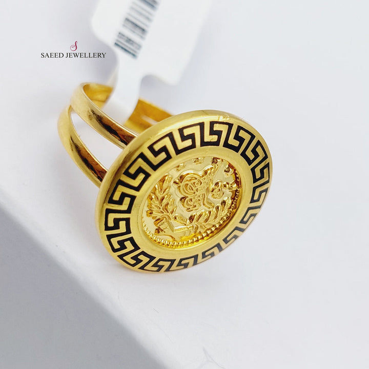 21K Gold Rashadi Ring by Saeed Jewelry - Image 3