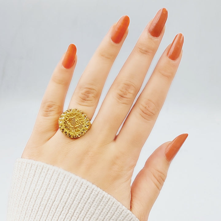 21K Gold Rashadi Ring by Saeed Jewelry - Image 2