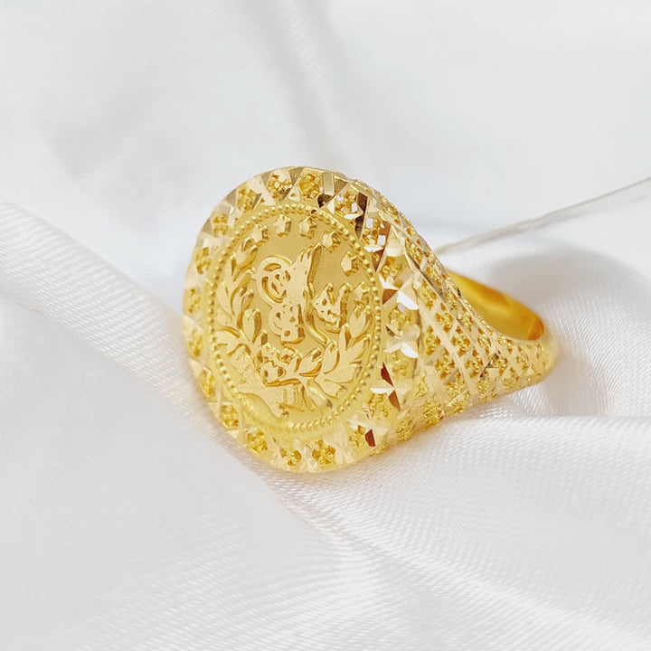 21K Gold Rashadi Ring by Saeed Jewelry - Image 1