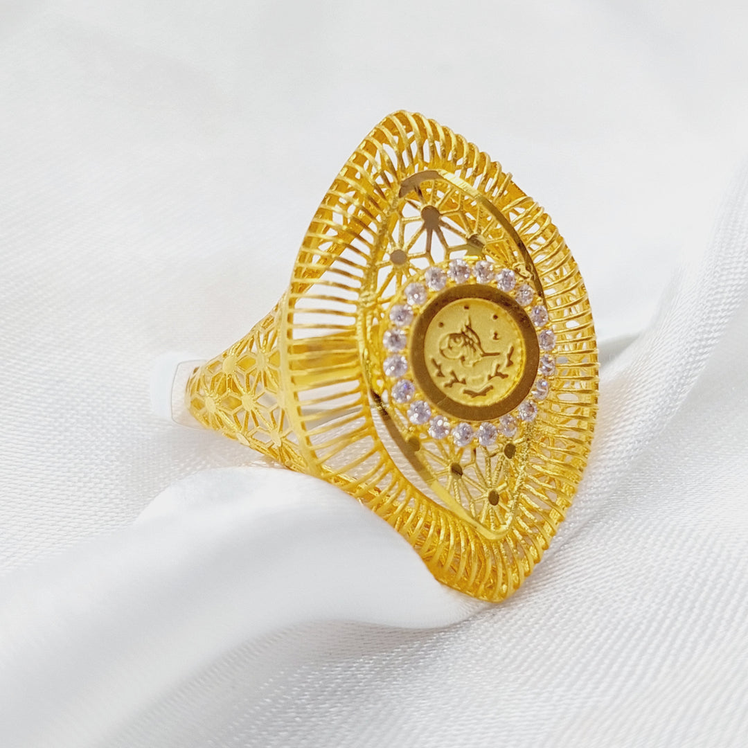 21K Gold Rashadi Ring by Saeed Jewelry - Image 3