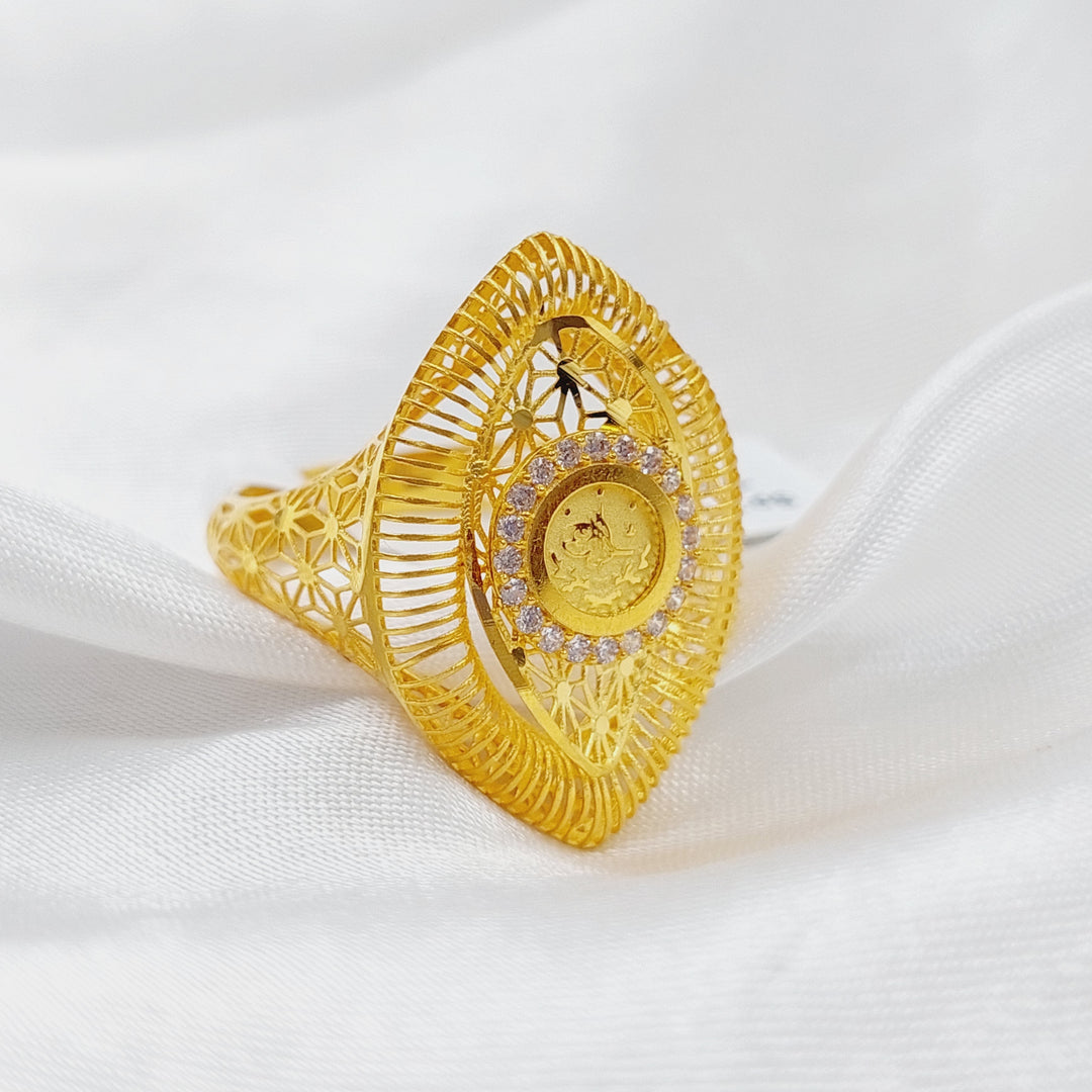 21K Gold Rashadi Ring by Saeed Jewelry - Image 5