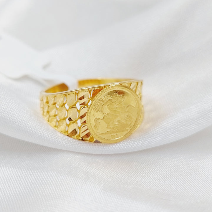 21K Gold Rashadi Ring by Saeed Jewelry - Image 2