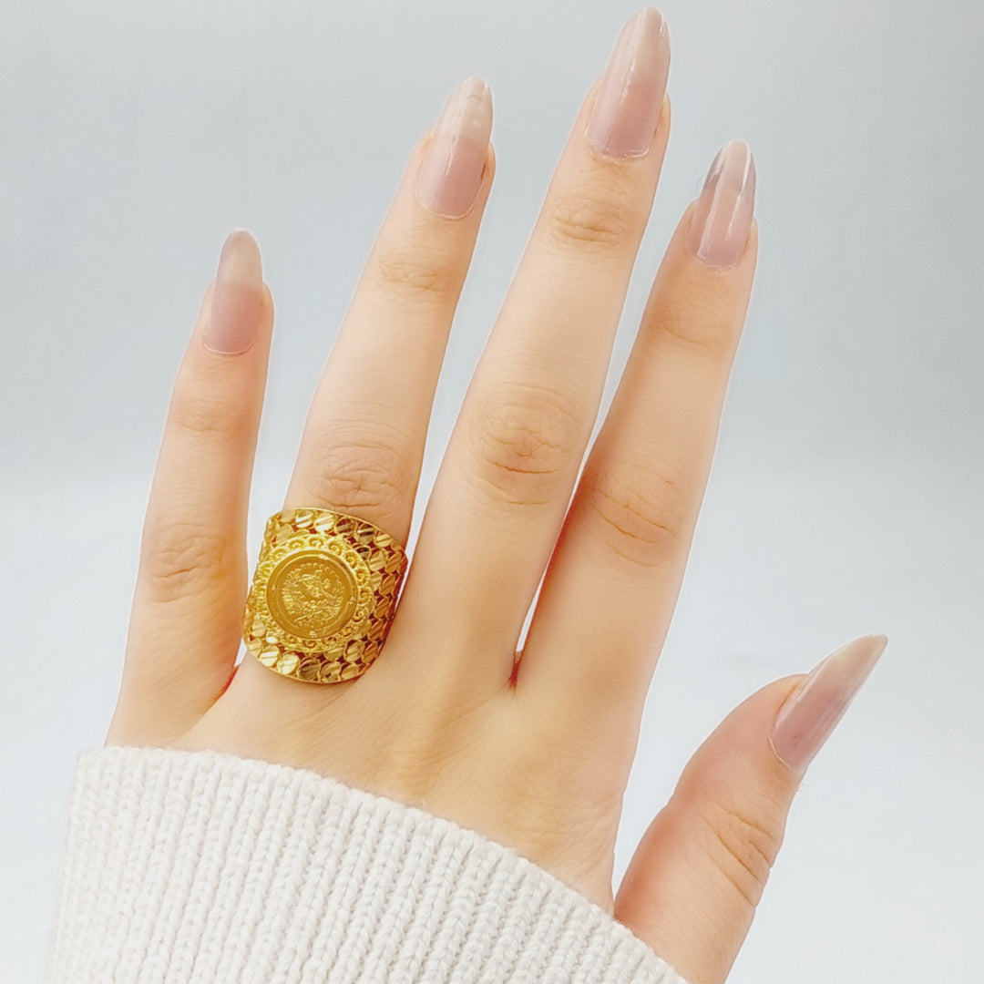 21K Gold Rashadi Ring by Saeed Jewelry - Image 2