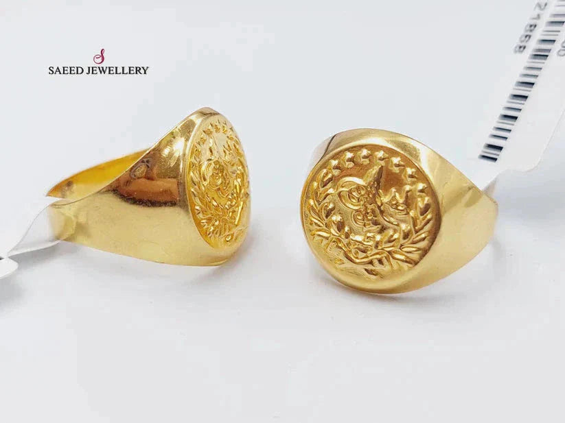 21K Gold Rashadi Ring by Saeed Jewelry - Image 8