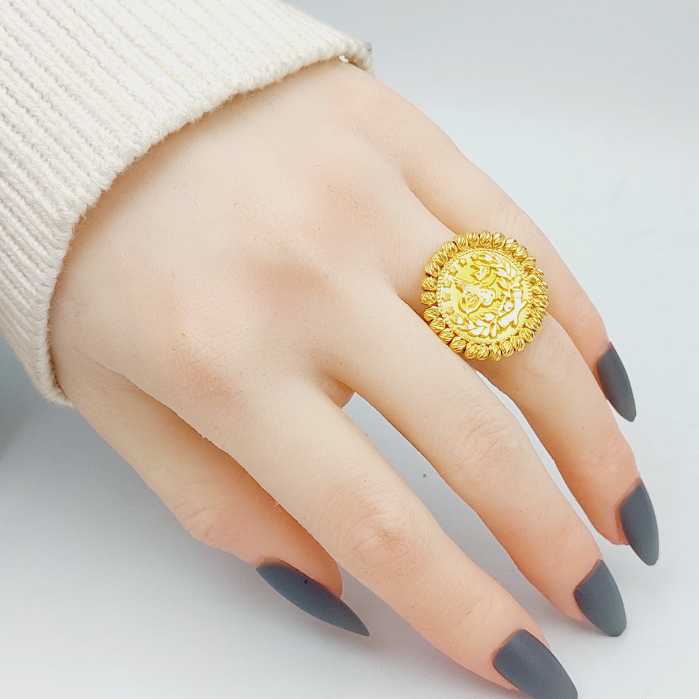 21K Gold Rashadi Ring by Saeed Jewelry - Image 2