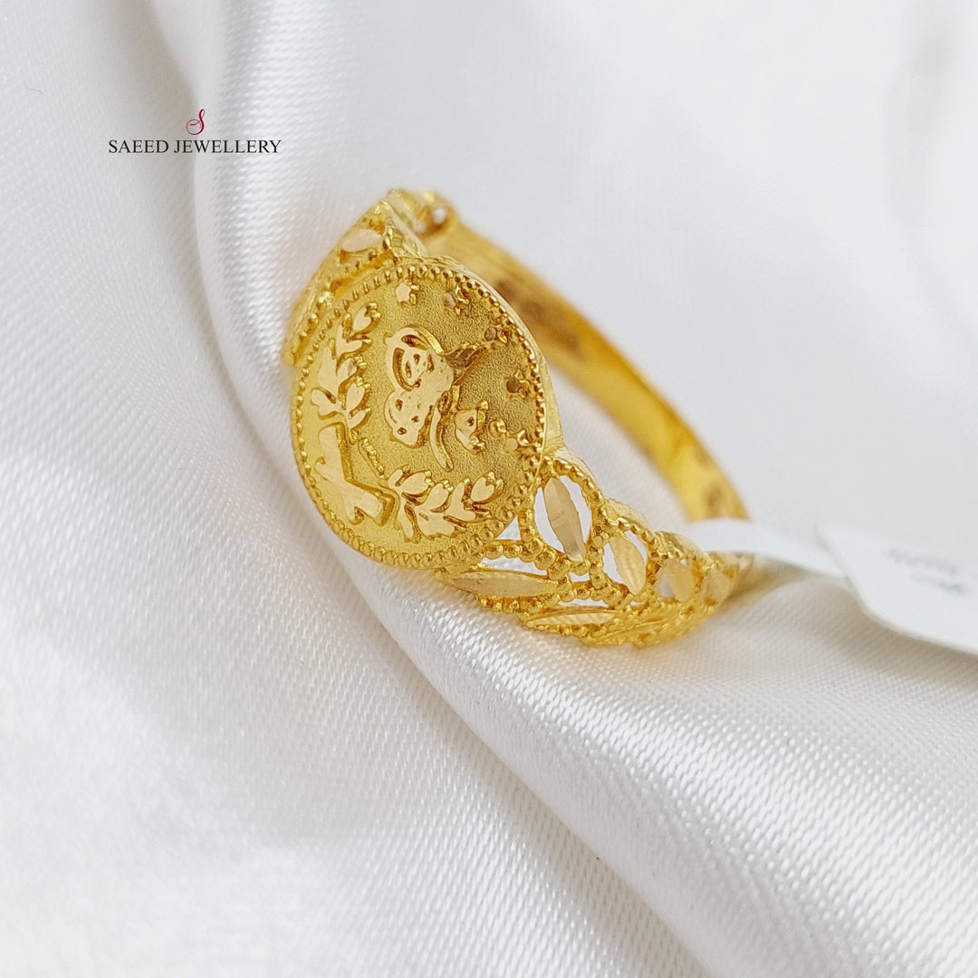 21K Gold Rashadi Ring by Saeed Jewelry - Image 3