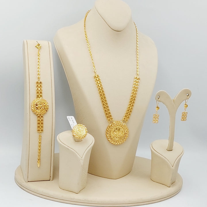 21K Rashadi Set 4 pieces Made of 21K Yellow Gold by Saeed Jewelry-26440