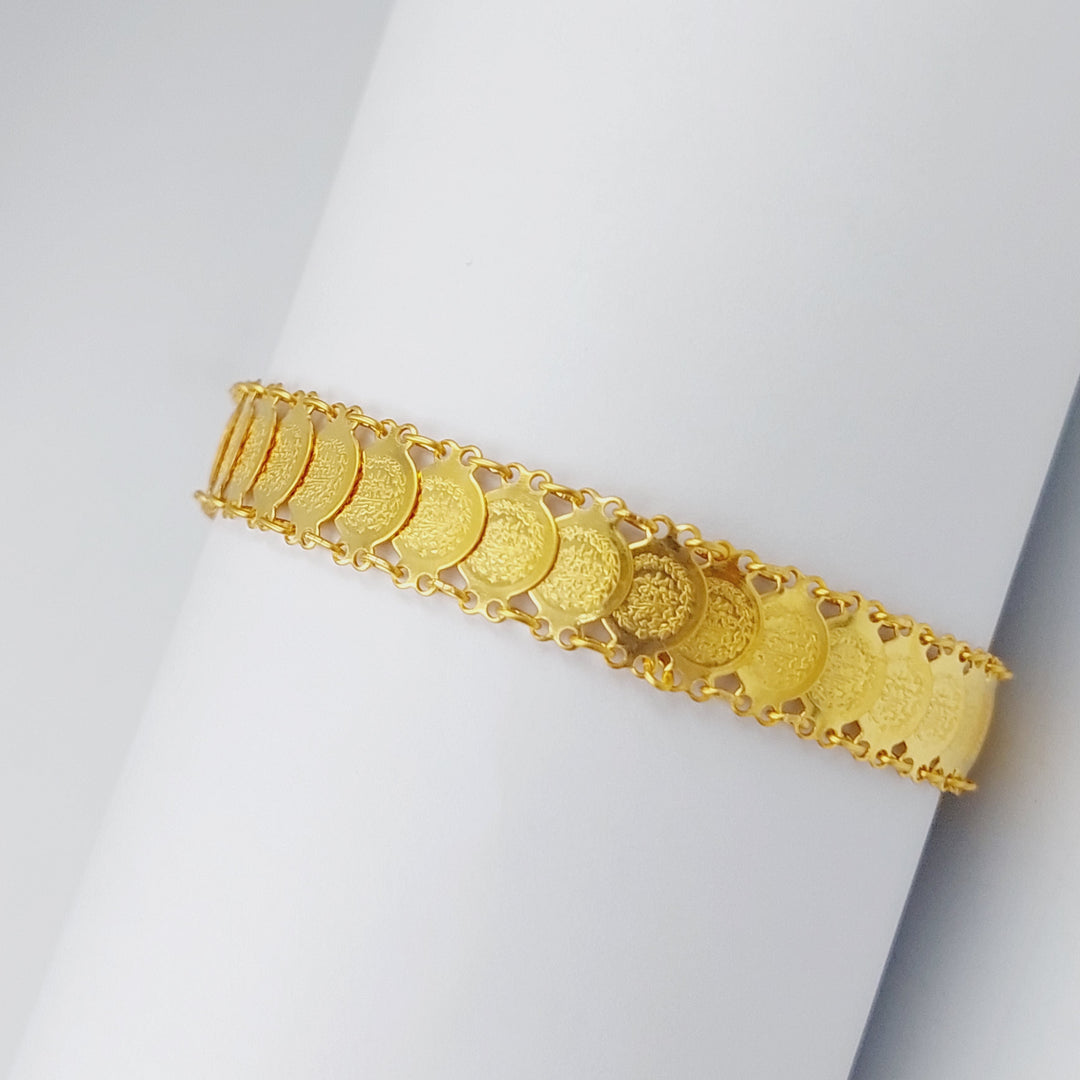 21K Gold Rashadi picnic Bracelet by Saeed Jewelry - Image 1