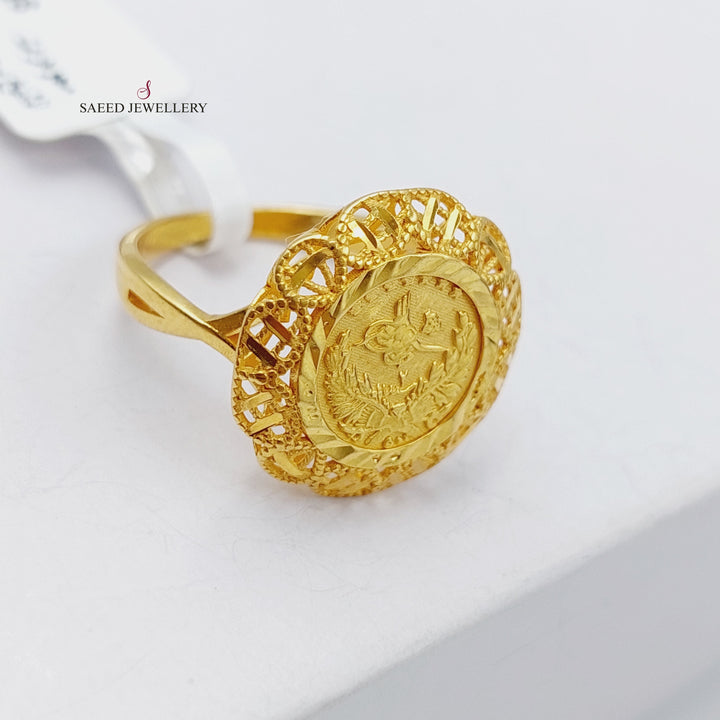 21K Gold Rashadi's Quarter Ring by Saeed Jewelry - Image 1