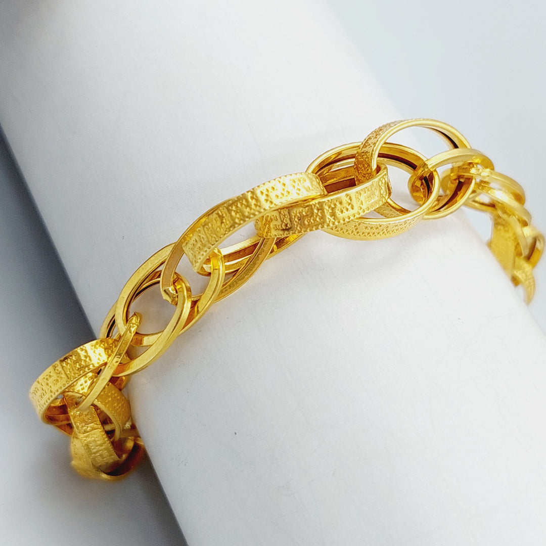 21K Gold Rings Bracelet by Saeed Jewelry - Image 7