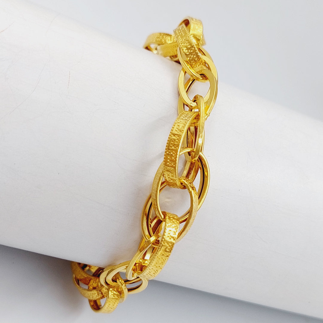 21K Gold Rings Bracelet by Saeed Jewelry - Image 5