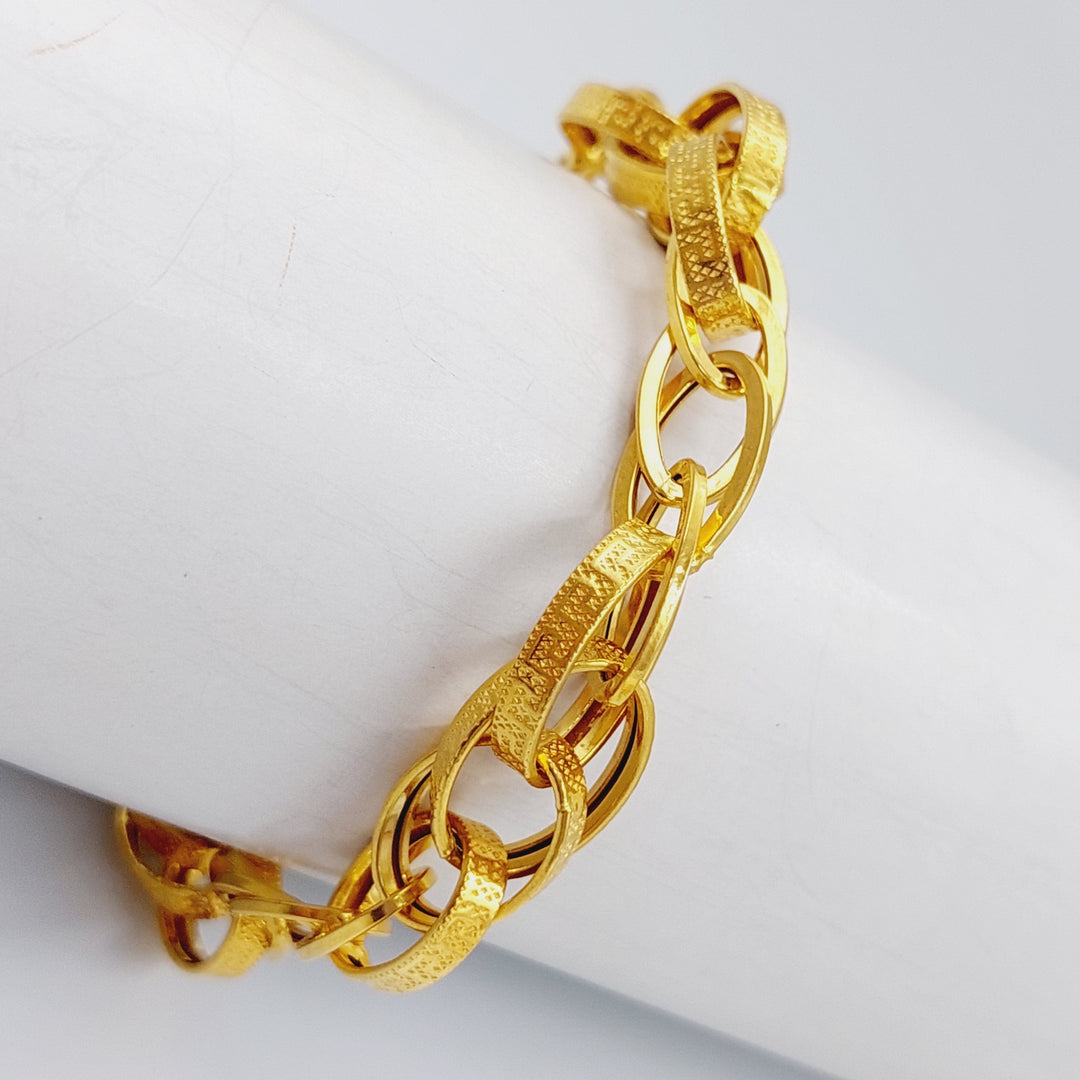 21K Gold Rings Bracelet by Saeed Jewelry - Image 1