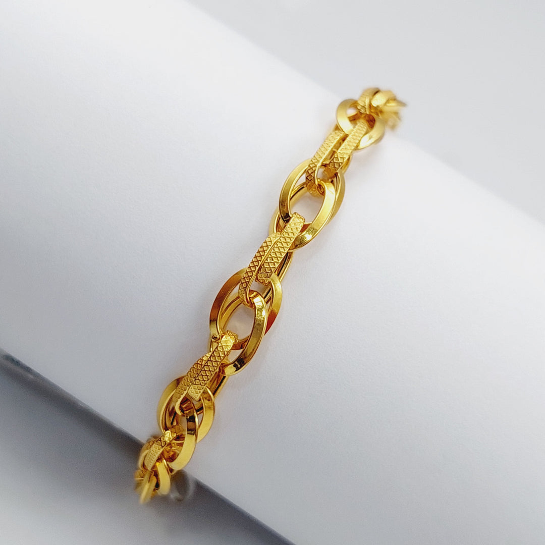 21K Gold Rings Bracelet by Saeed Jewelry - Image 5