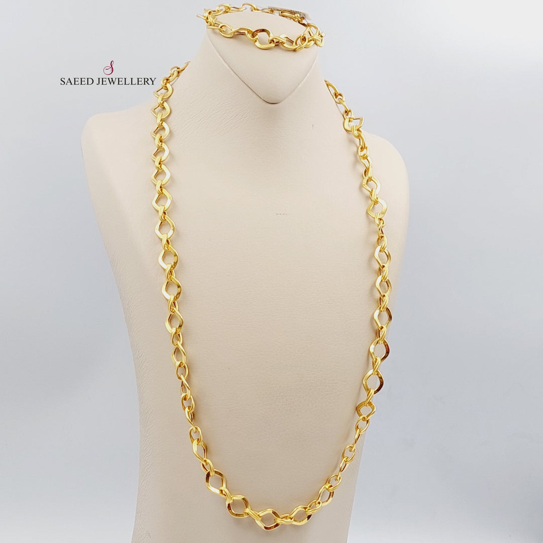 21K Gold Rings Necklace by Saeed Jewelry - Image 2