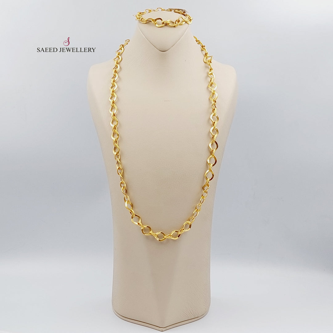 21K Gold Rings Necklace by Saeed Jewelry - Image 1