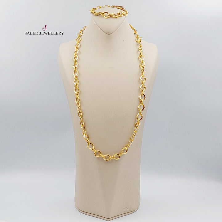 21K Gold Rings Necklace by Saeed Jewelry - Image 1