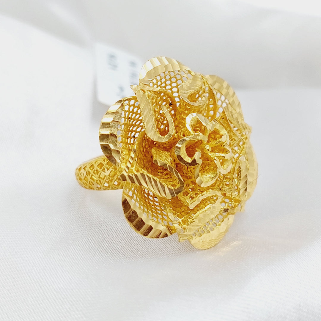 21K Gold Rose Ring by Saeed Jewelry - Image 1