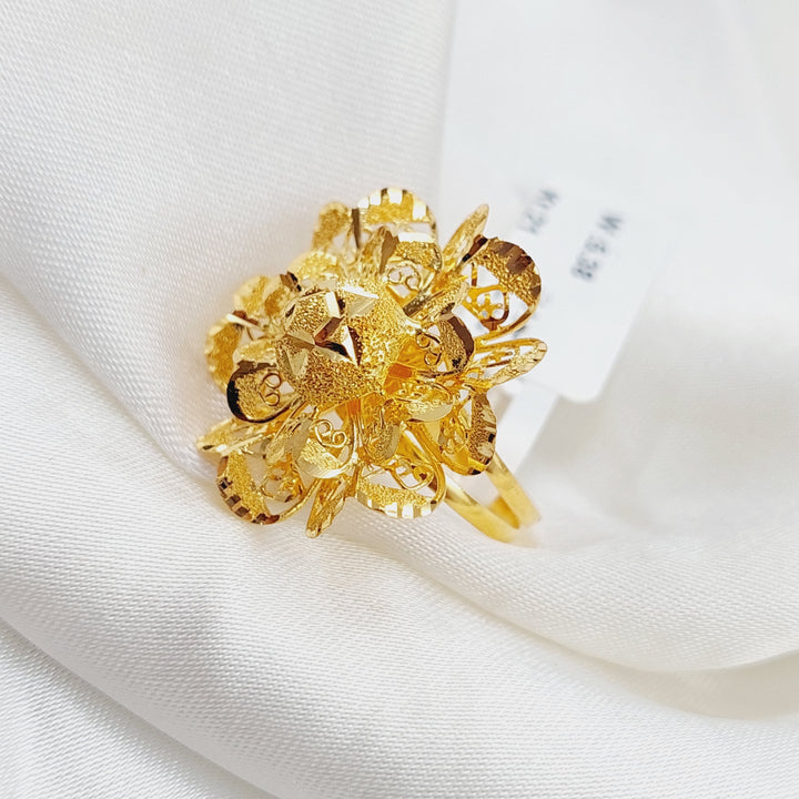 21K Gold Rose Ring by Saeed Jewelry - Image 9