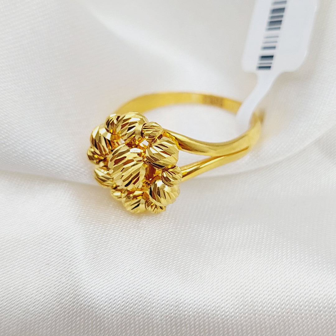 21K Gold Rose Ring by Saeed Jewelry - Image 3