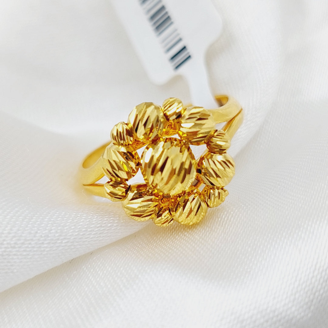 21K Gold Rose Ring by Saeed Jewelry - Image 5