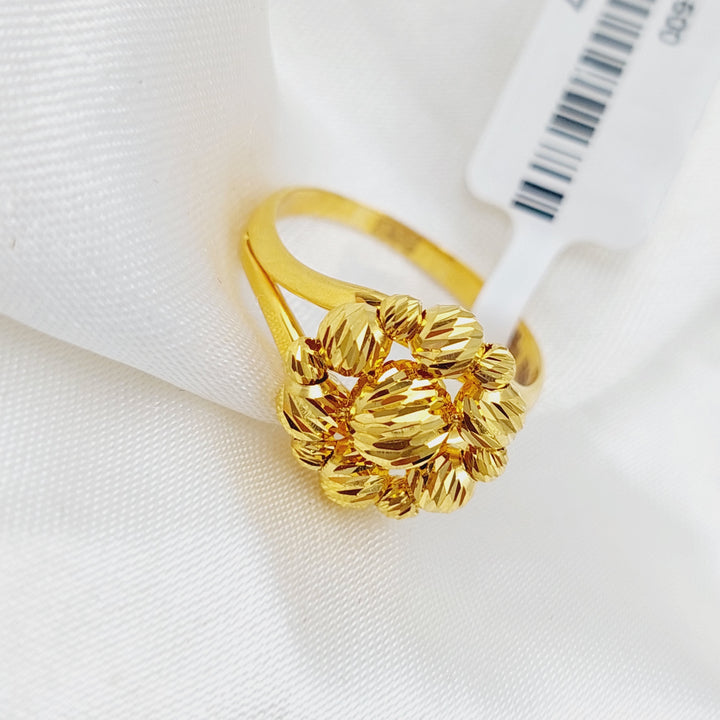 21K Gold Rose Ring by Saeed Jewelry - Image 1