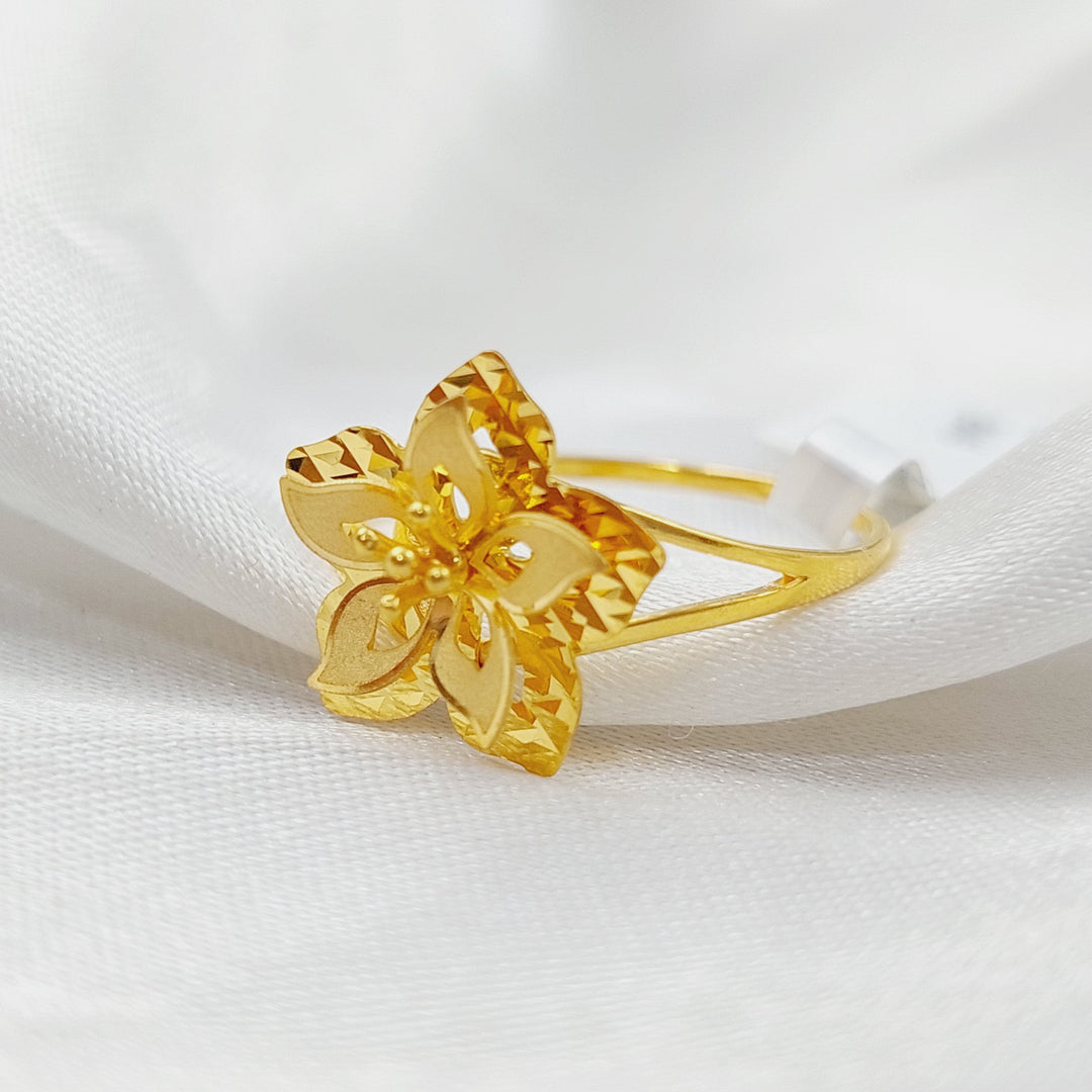 21K Gold Rose Ring by Saeed Jewelry - Image 1