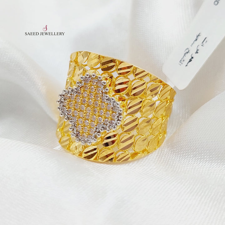 21K Gold 21K Clover Ring by Saeed Jewelry - Image 3