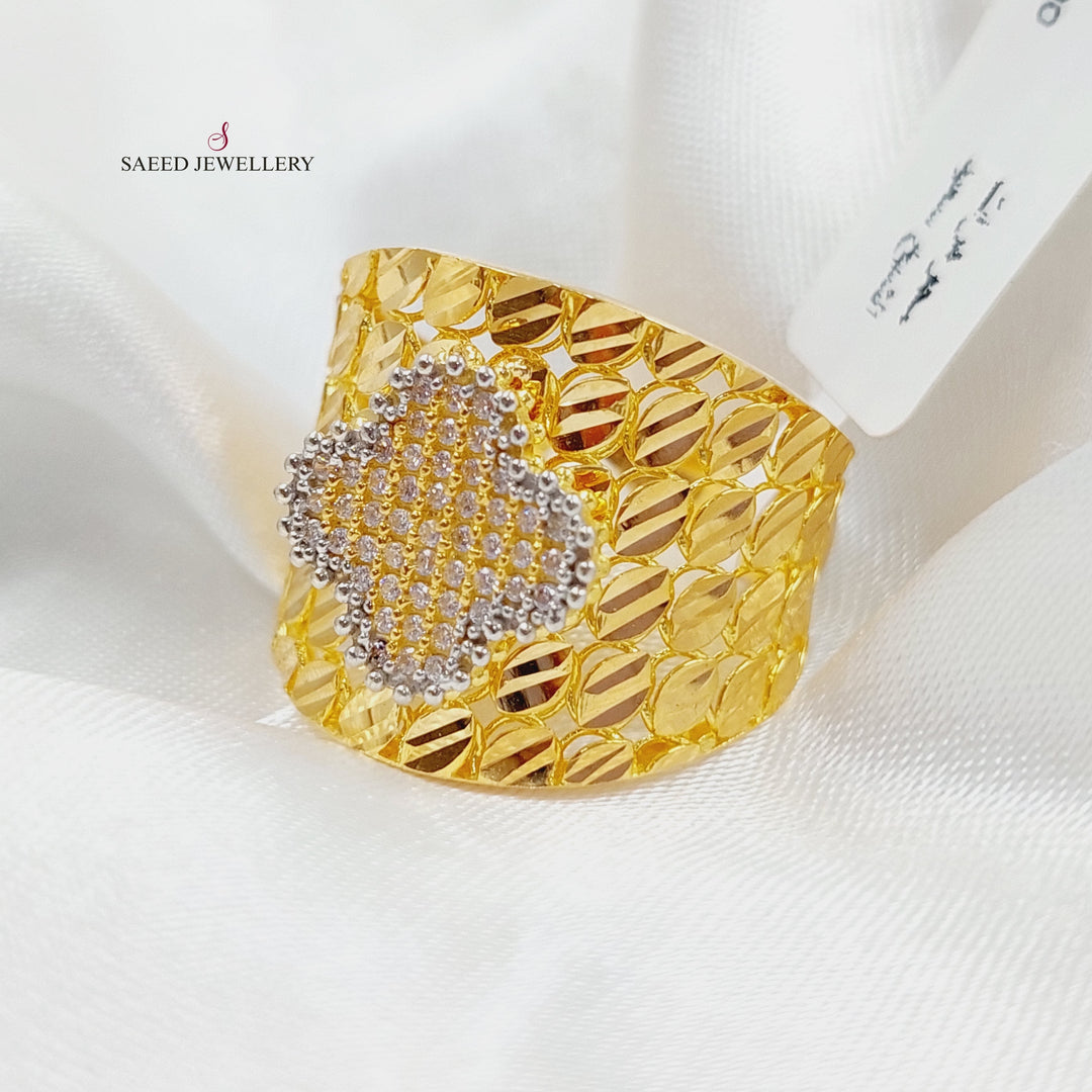 21K Gold 21K Clover Ring by Saeed Jewelry - Image 4