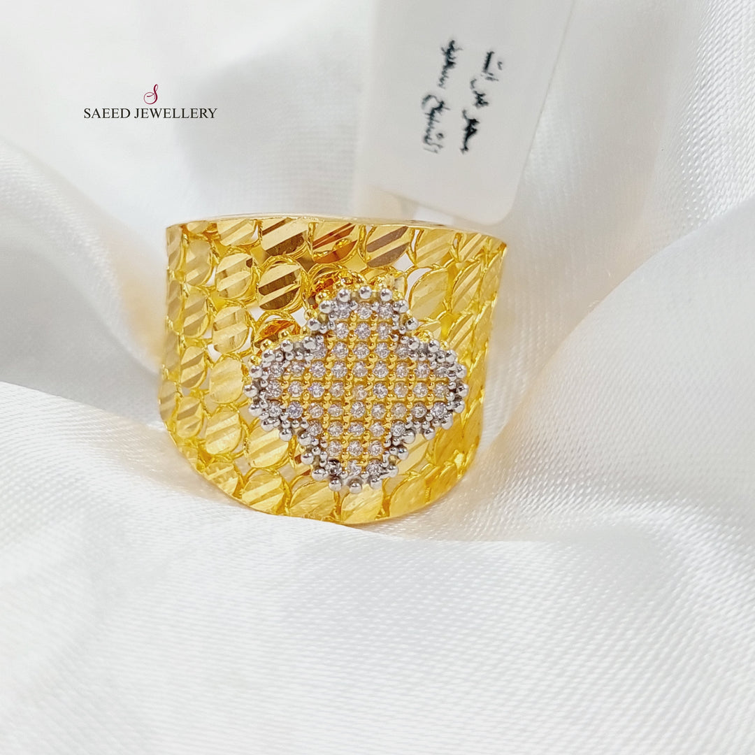 21K Gold 21K Clover Ring by Saeed Jewelry - Image 7