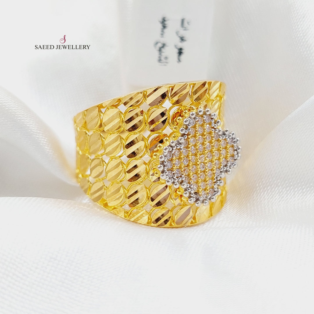 21K Gold 21K Clover Ring by Saeed Jewelry - Image 1