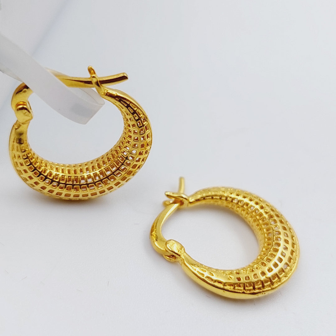 21K Gold Hoop Earrings by Saeed Jewelry - Image 1