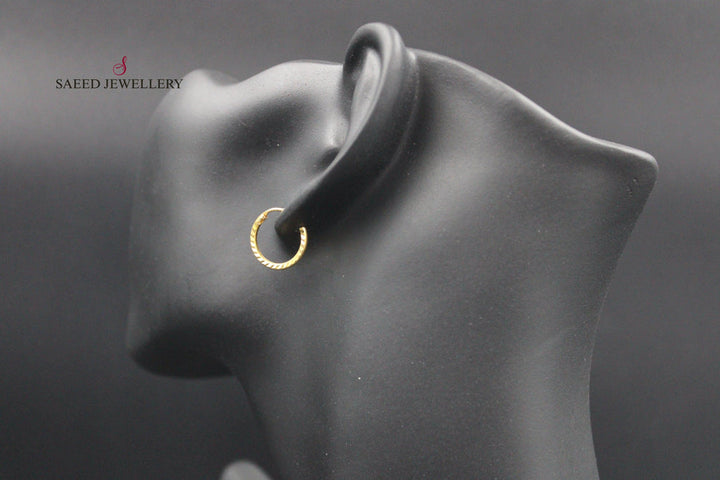 21K Gold Hoop Earrings by Saeed Jewelry - Image 18