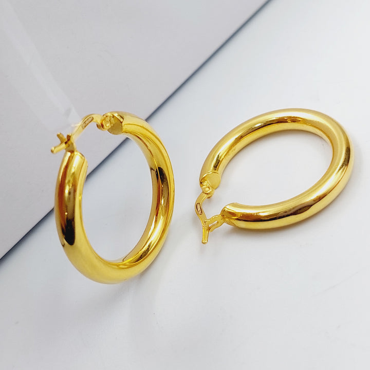 21K Gold Hoop Earrings by Saeed Jewelry - Image 5