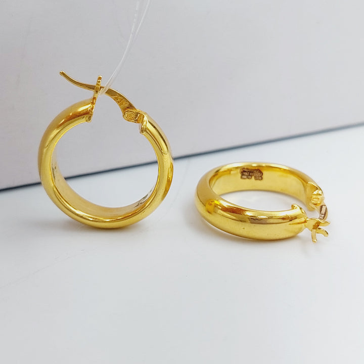 21K Gold Hoop Earrings by Saeed Jewelry - Image 6
