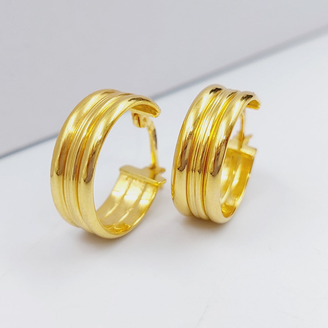 21K Gold Hoop Earrings by Saeed Jewelry - Image 10