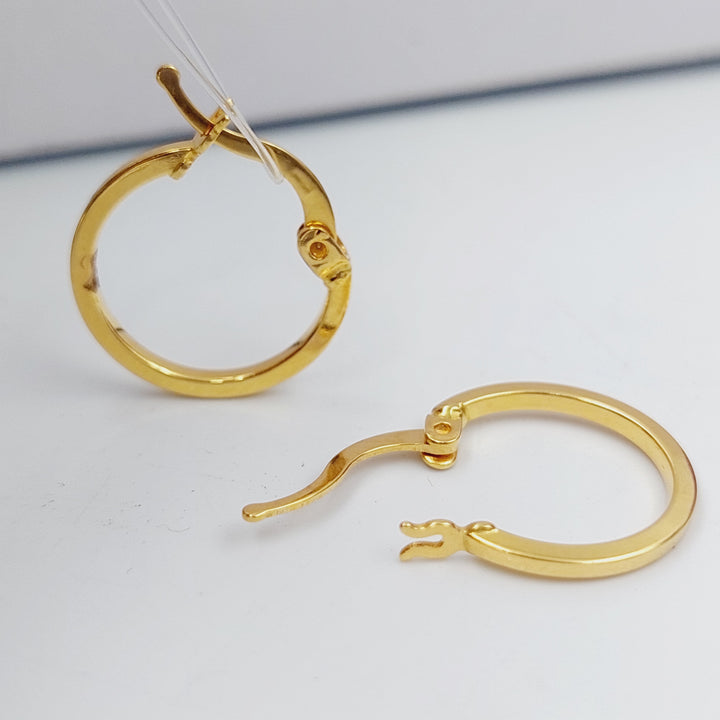 21K Gold Hoop Earrings by Saeed Jewelry - Image 1