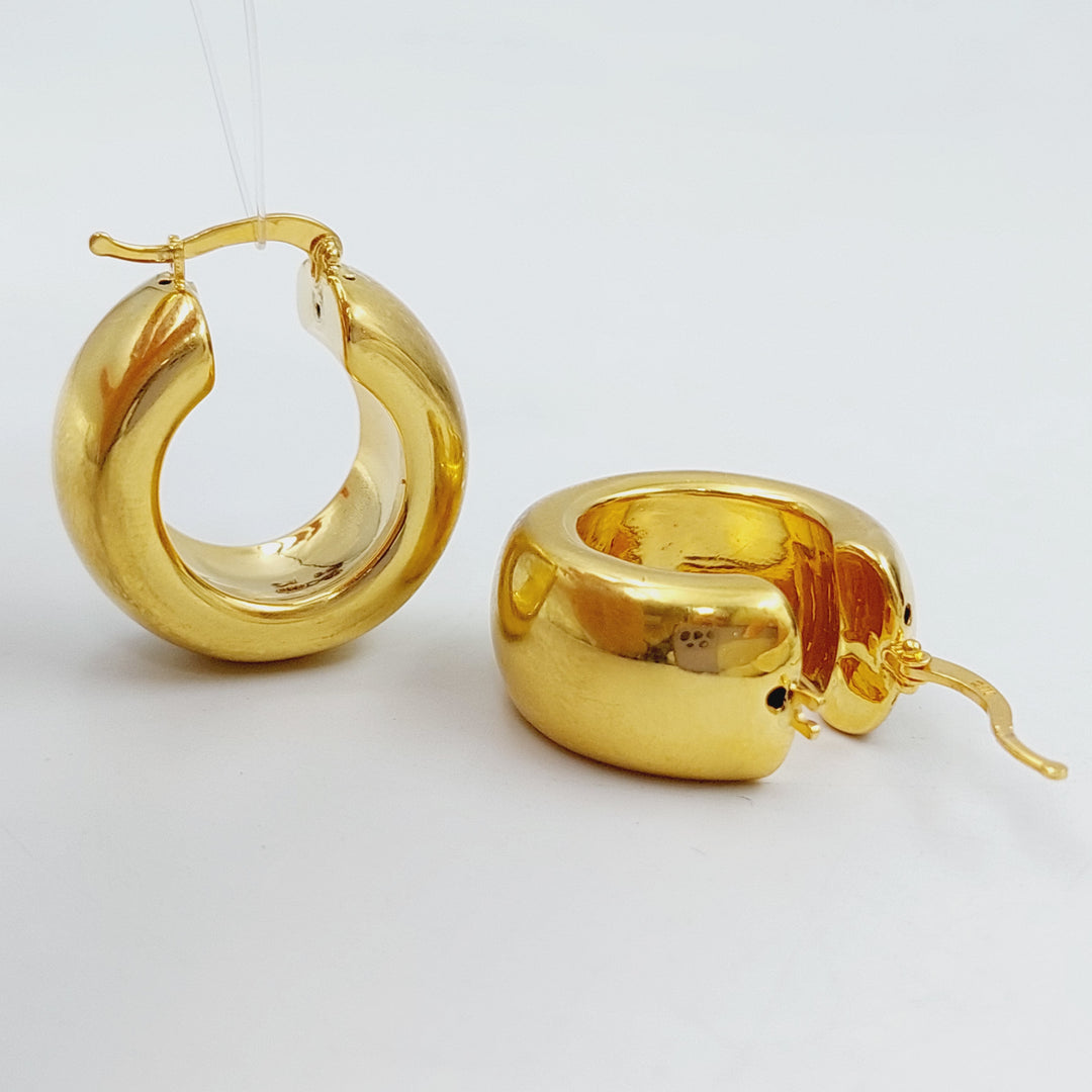 21K Gold Hoop Earrings by Saeed Jewelry - Image 4