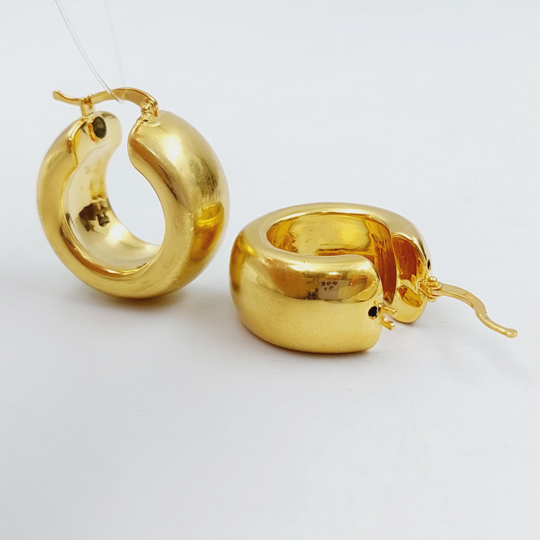 21K Gold Hoop Earrings by Saeed Jewelry - Image 5