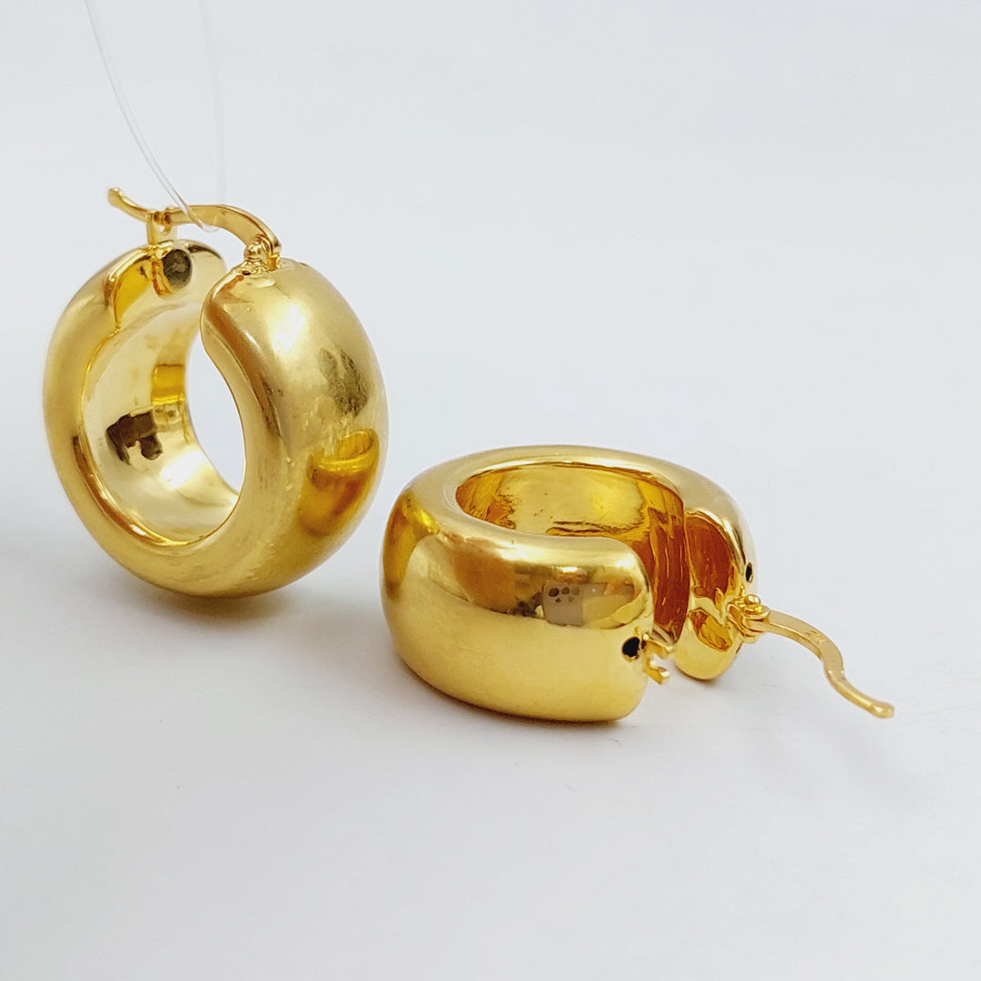 21K Gold Hoop Earrings by Saeed Jewelry - Image 1